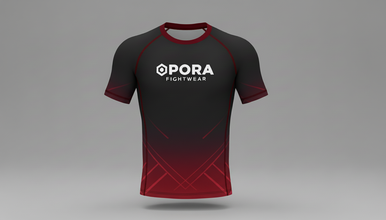 red ranked rashguard ( competition)