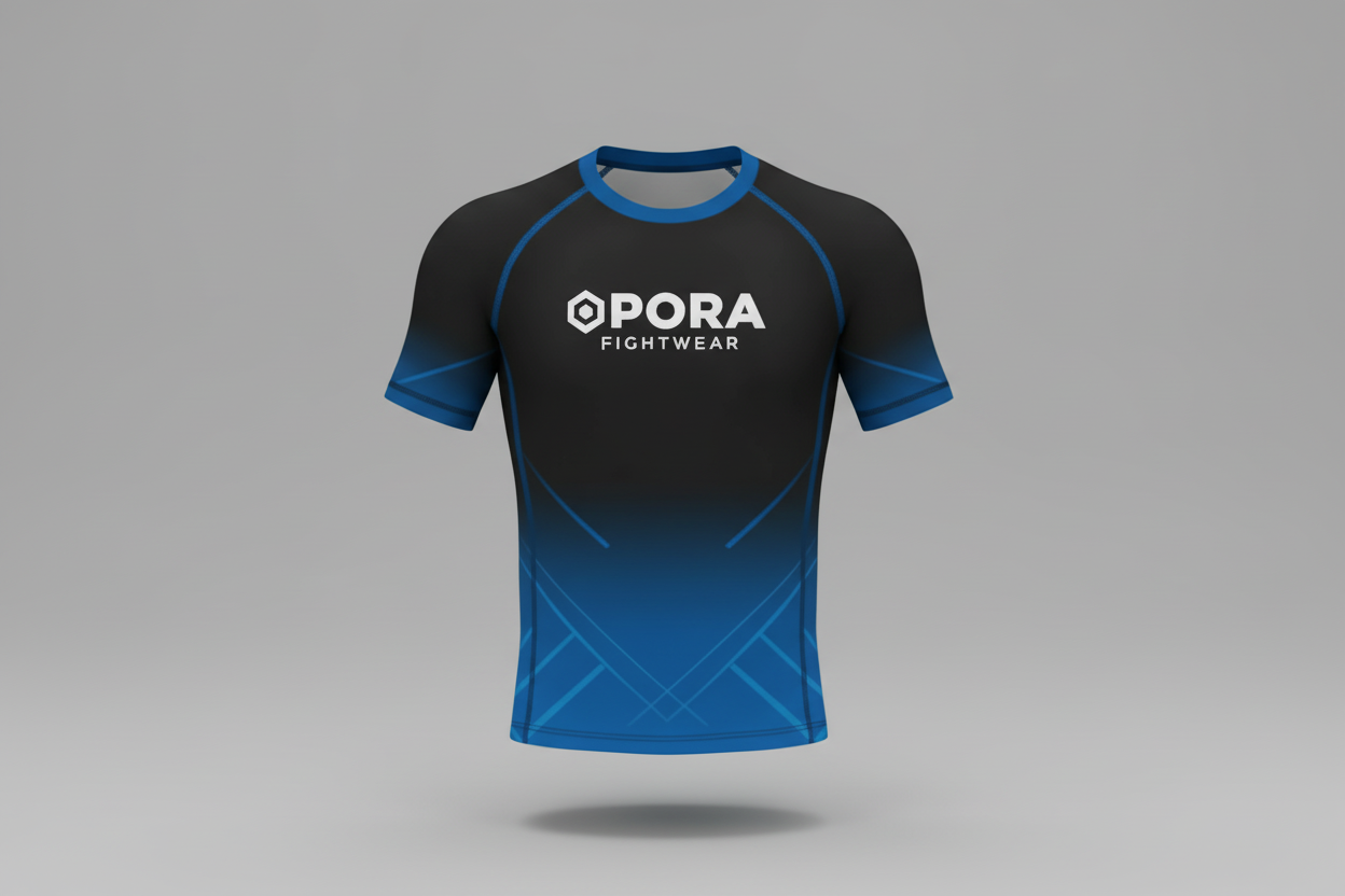 blue ranked rashguard ( competition)