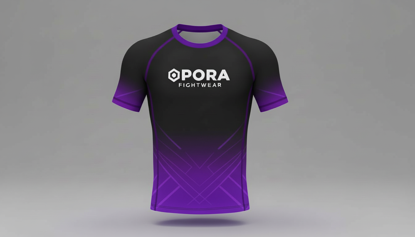 purple ranked rashguard ( competition)
